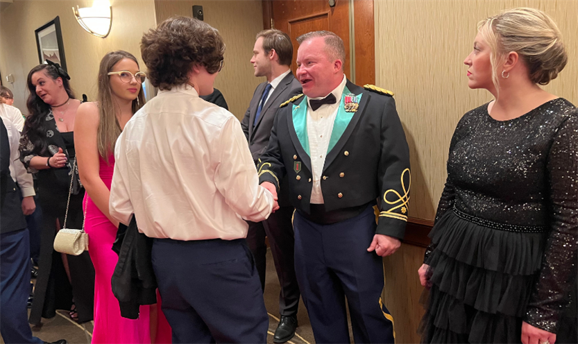 Independence High JROTC members at the annual Military Ball